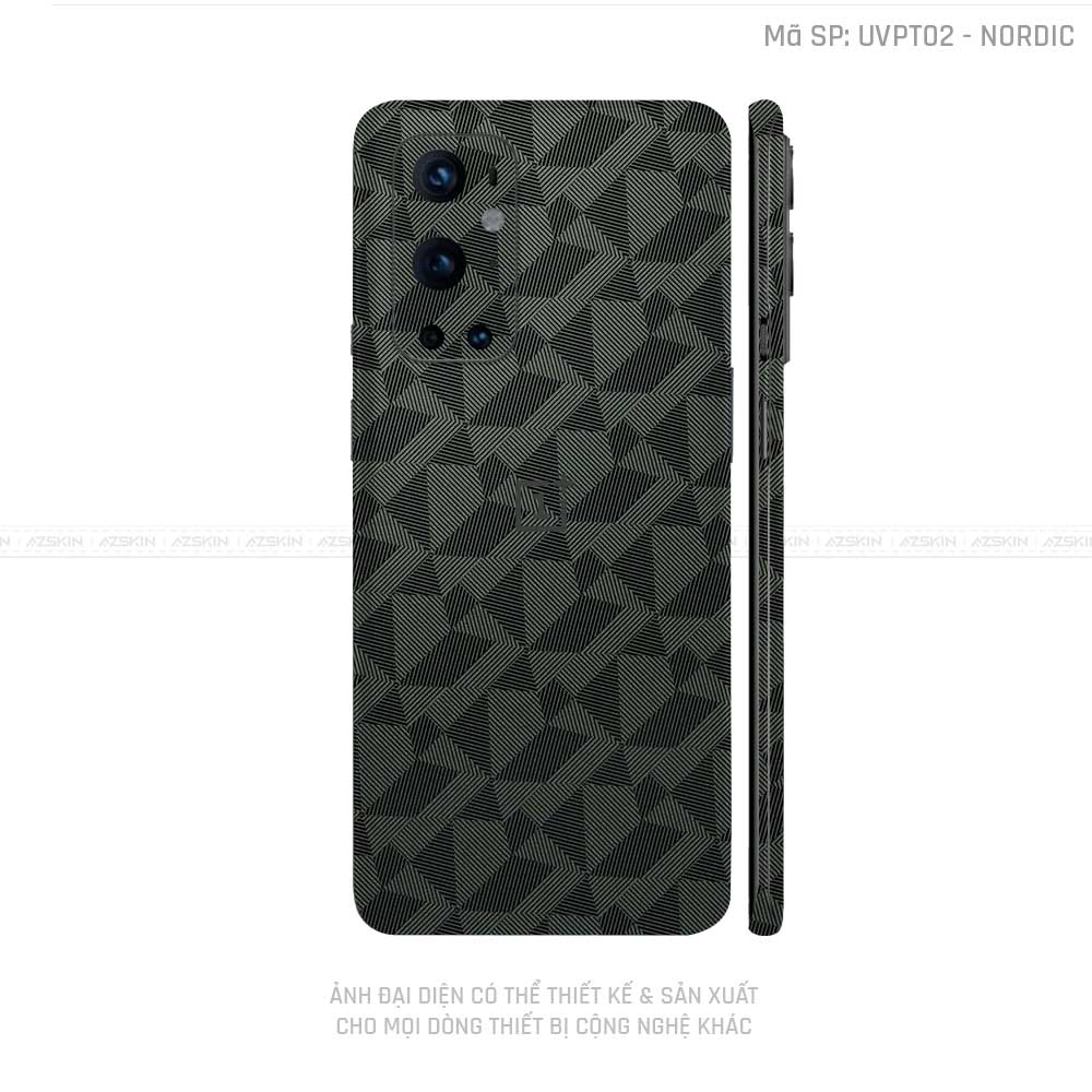 Dán Skin Oneplus 8/9 Series Vân Nordic Xanh | UVPT02