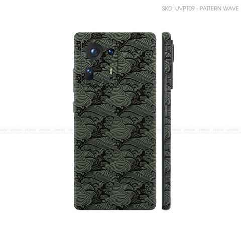 Dán Skin Điện Thoại Xiaomi Mi Mix Series Vân Nổi Wave Midnight | UVPT09