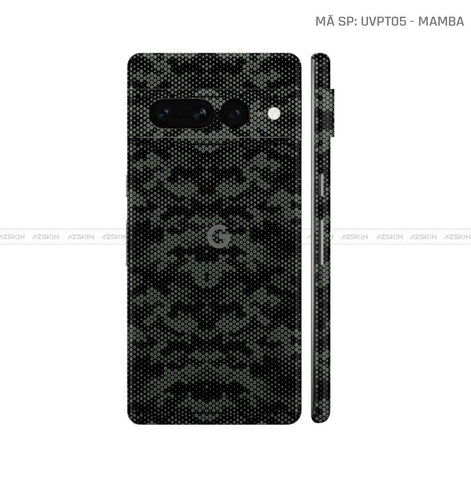 Dán Skin Google Pixel 8 Series Vân Mamba Midnight | UVPT05