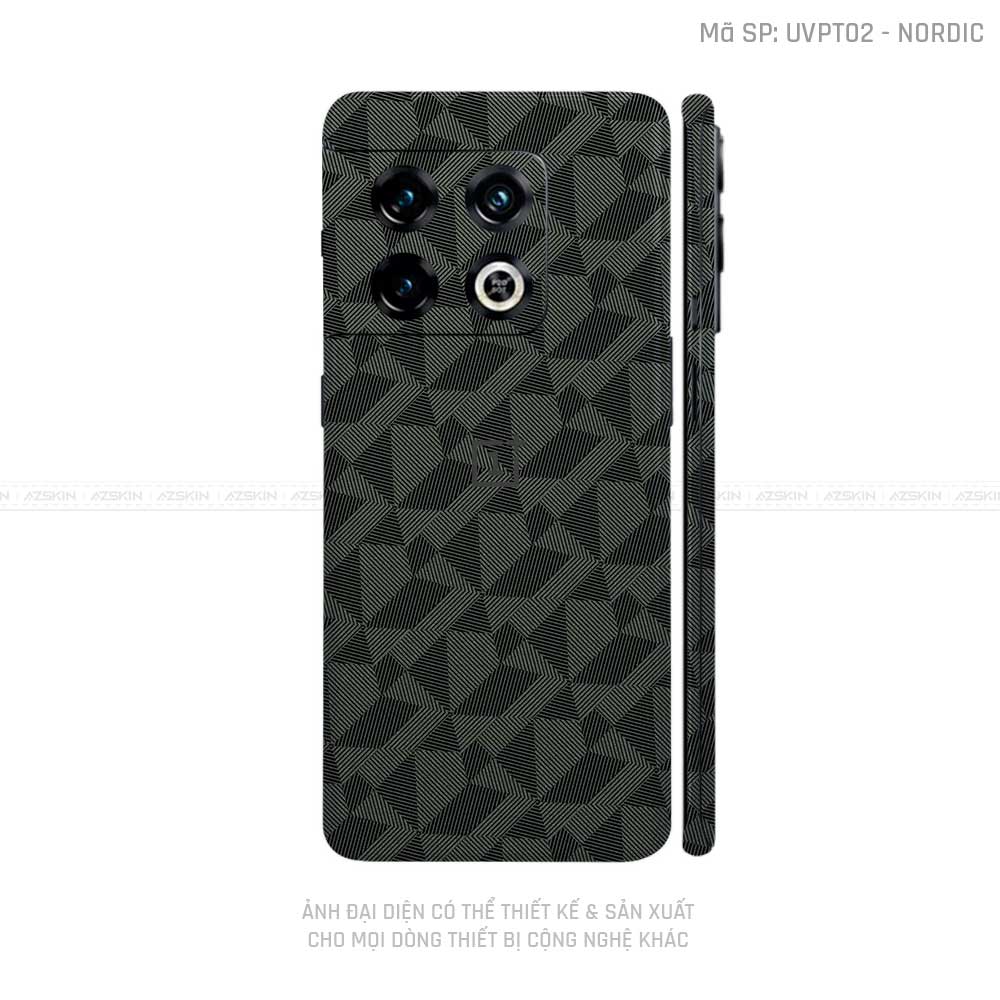 Dán Skin Oneplus 10 Series Vân Nordic Xanh | UVPT02