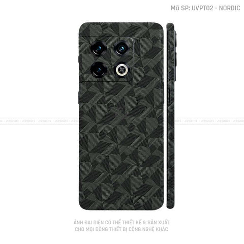 Dán Skin Oneplus 10 Series Vân Nordic Xanh | UVPT02