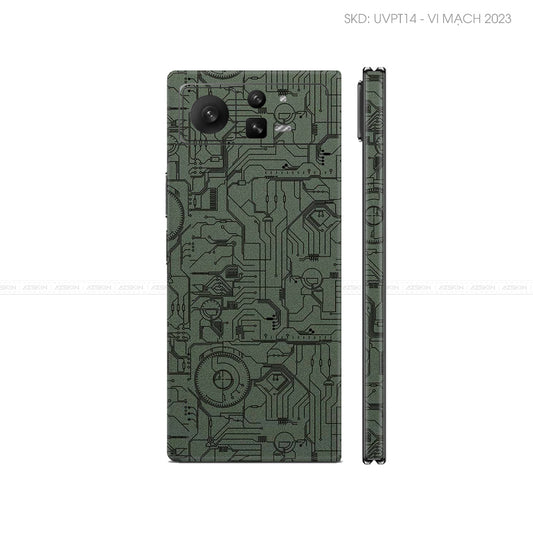 Dán Skin Điện Thoại Xiaomi Mix Fold Series Vân Nổi Vi Mạch 2023 Midnight | UVPT14