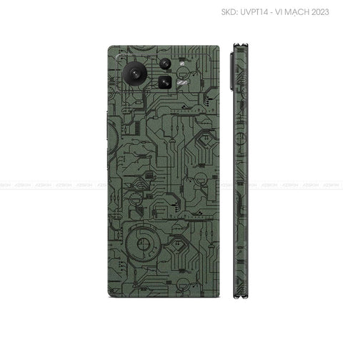 Dán Skin Điện Thoại Xiaomi Mix Fold Series Vân Nổi Vi Mạch 2023 Midnight | UVPT14