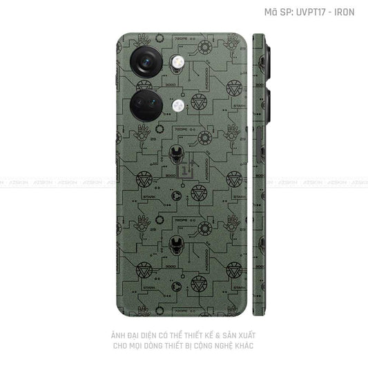 Dán Skin Oneplus Nord Series Vân Iron Xanh Midnight | UVPT17