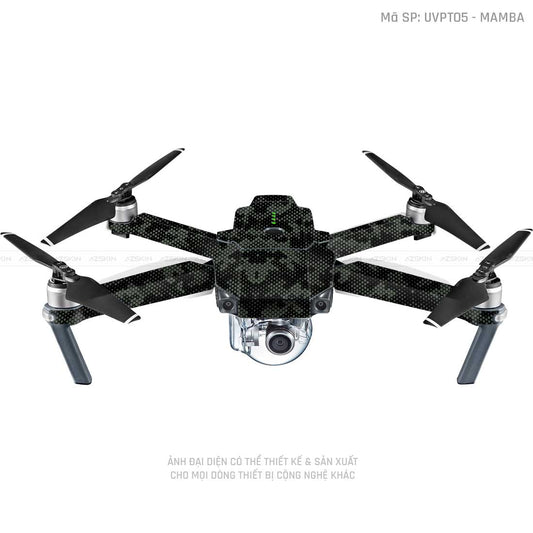 Dán Skin Flycam Vân Nổi Mamba Midnight | UVPT05