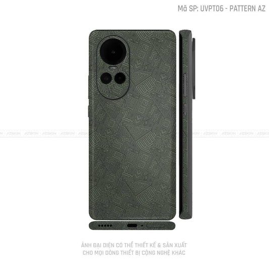 Dán Skin Điện Thoại OPPO Reno Series Vân Pattern AZ Midnight | UVPT06