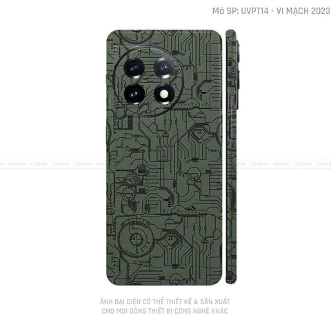 Dán Skin Oneplus Ace Series Vân Vi Mạch 2023 Xanh Midnight | UVPT14