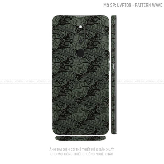 Miếng Dán Skin Điện Thoại OPPO F Series Vân Pattern Wave Midnight | UVPT09