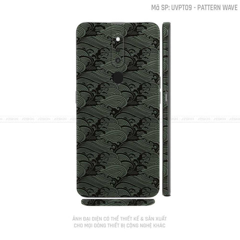 Miếng Dán Skin Điện Thoại OPPO F Series Vân Pattern Wave Midnight | UVPT09