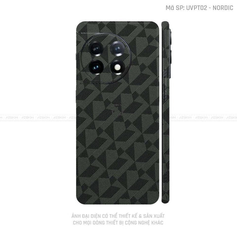 Dán Skin Oneplus 12 Series Vân Nordic Xanh | UVPT02