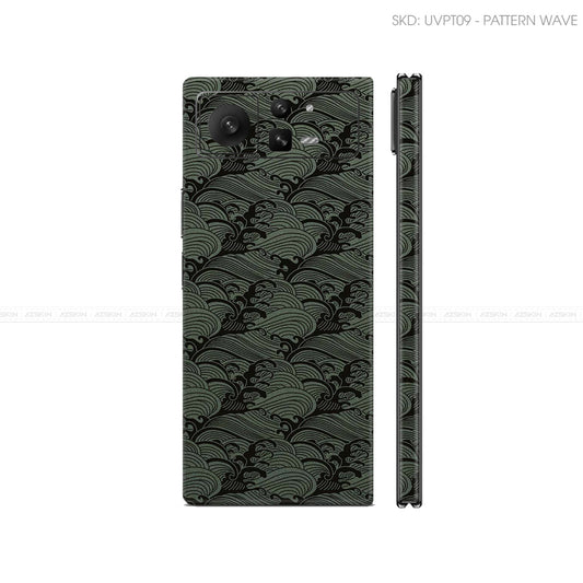 Dán Skin Điện Thoại Xiaomi Mix Fold Series Vân Nổi Wave Midnight | UVPT09