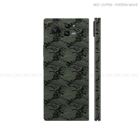 Dán Skin Điện Thoại Xiaomi Mix Fold Series Vân Nổi Wave Midnight | UVPT09