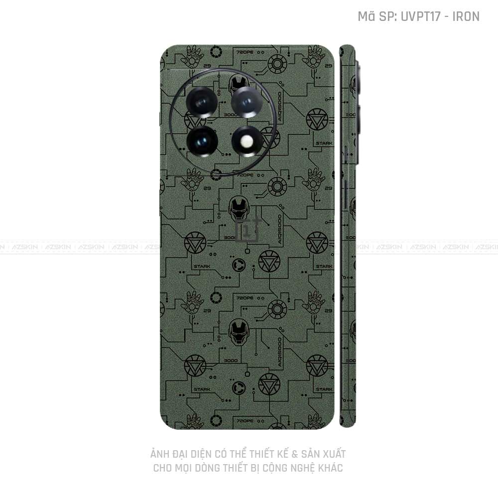 Dán Skin Oneplus Ace Series Vân Iron Xanh Midnight | UVPT17