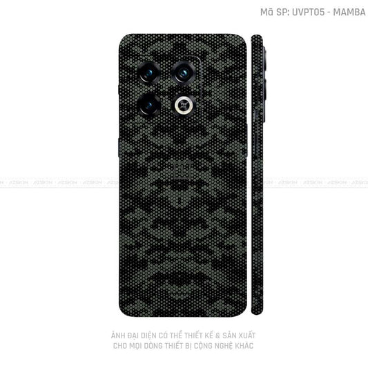 Dán Skin Oneplus 10 Series Vân Mamba Xanh | UVPT05