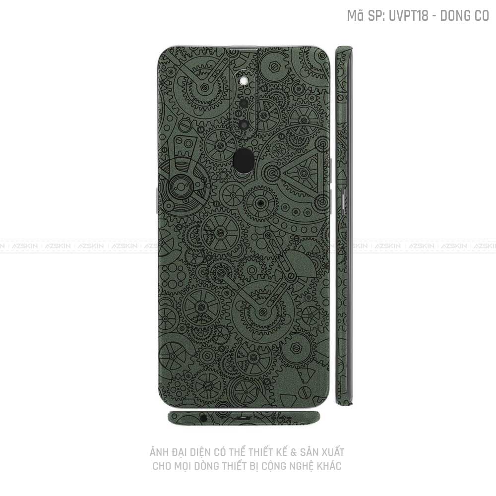 Miếng Dán Skin Điện Thoại OPPO F Series Vân Động Cơ Midnight | UVPT18