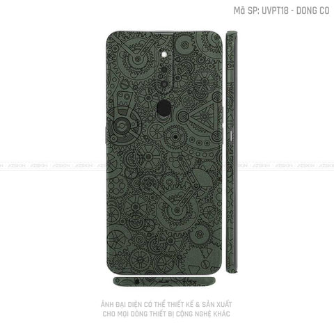 Miếng Dán Skin Điện Thoại OPPO F Series Vân Động Cơ Midnight | UVPT18