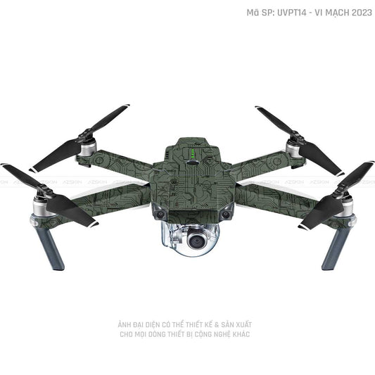 Dán Skin Flycam Vân Nổi Vi Mạch 2023 Midnight | UVPT14