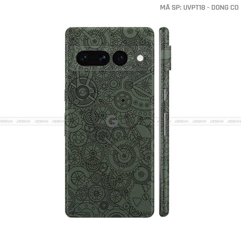 Dán Skin Google Pixel 7 Series Vân Động Cơ Midnight | UVPT18