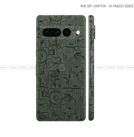 Dán Skin Google Pixel 8 Series Vân Vi Mạch 2023 Midnight | UVPT14