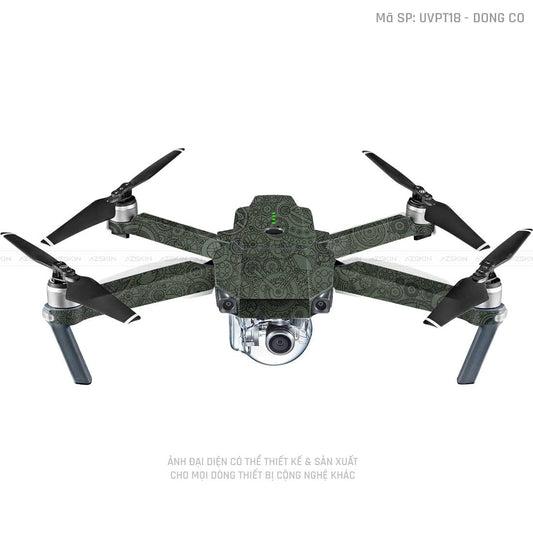 Dán Skin Flycam Vân Nổi Động Cơ Midnight | UVPT18