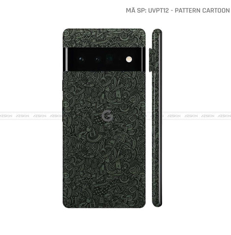 Dán Skin Google Pixel 6 Series Vân Pattern Cartoon Midnight | UVPT12