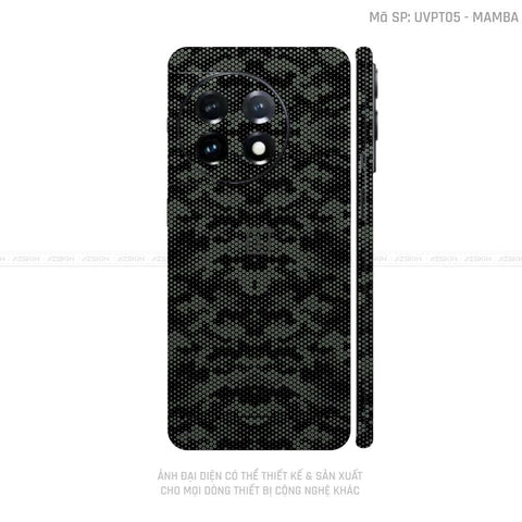 Dán Skin Oneplus Ace Series Vân Mamba Xanh Midnight | UVPT05