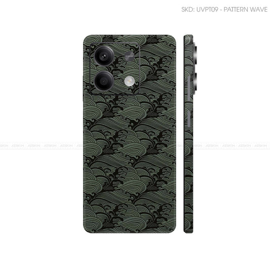Dán Skin Điện Thoại Xiaomi Redmi 13 Series Vân Nổi Wave Midnight | UVPT09