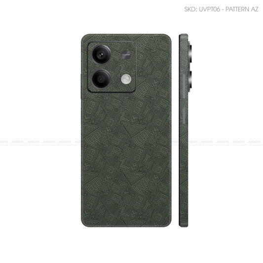 Dán Skin Điện Thoại Xiaomi Redmi 13 Series Vân Nổi Pattern AZ Midnight | UVPT06