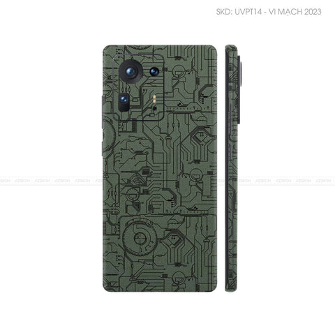 Dán Skin Điện Thoại Xiaomi Mi Mix Series Vân Nổi Vi Mạch 2023 Midnight | UVPT14