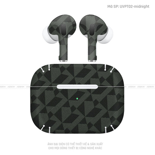 Dán Skin Tai Nghe Airpod 3 Vân Nordic Xanh | UVPT02