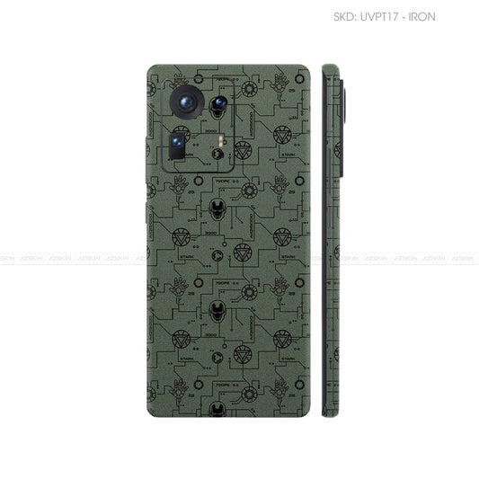 Dán Skin Điện Thoại Xiaomi Mi Mix Series Vân Nổi Iron Man Midnight | UVPT17