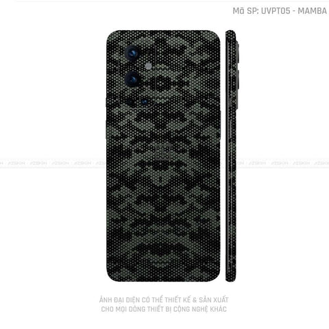 Dán Skin Oneplus 8/9 Series Vân Mamba Xanh | UVPT05