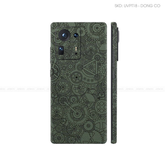 Dán Skin Điện Thoại Xiaomi Mi Mix Series Vân Nổi Động Cơ Midnight | UVPT18