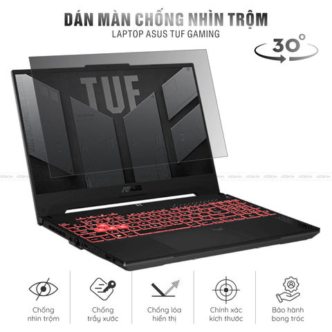 Miếng Dán Chống Nhìn Trộm Laptop Asus TUF Gaming