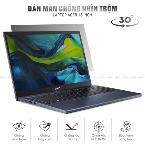 Miếng Dán Chống Nhìn Trộm Laptop Acer 16 inch
