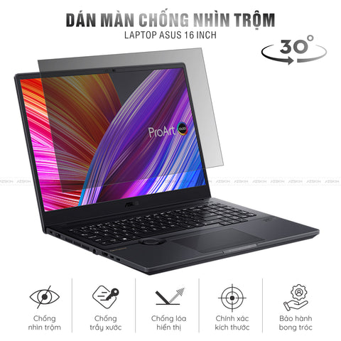 Miếng Dán Chống Nhìn Trộm Laptop Asus 16 inch