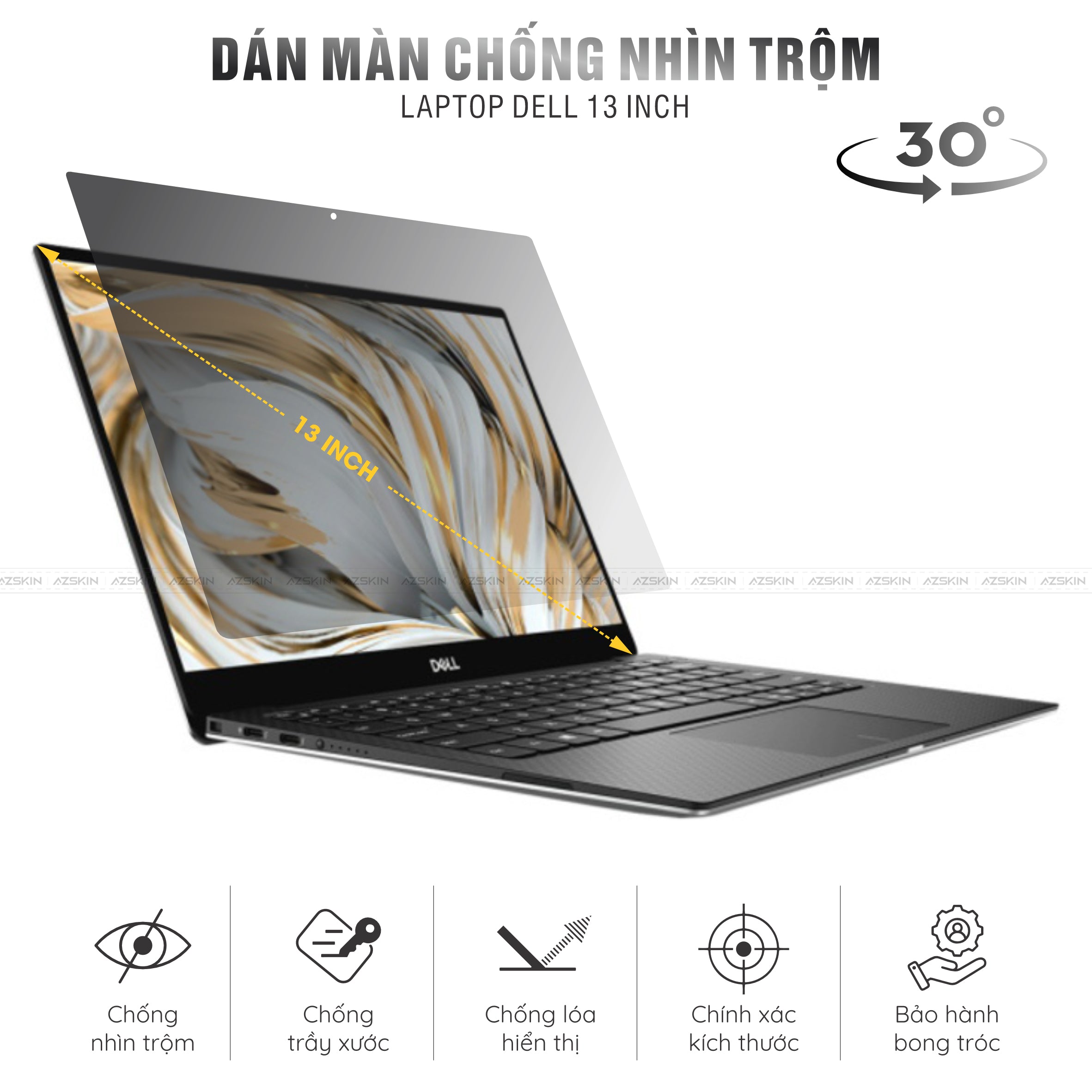 Miếng Dán Chống Nhìn Trộm Laptop Dell