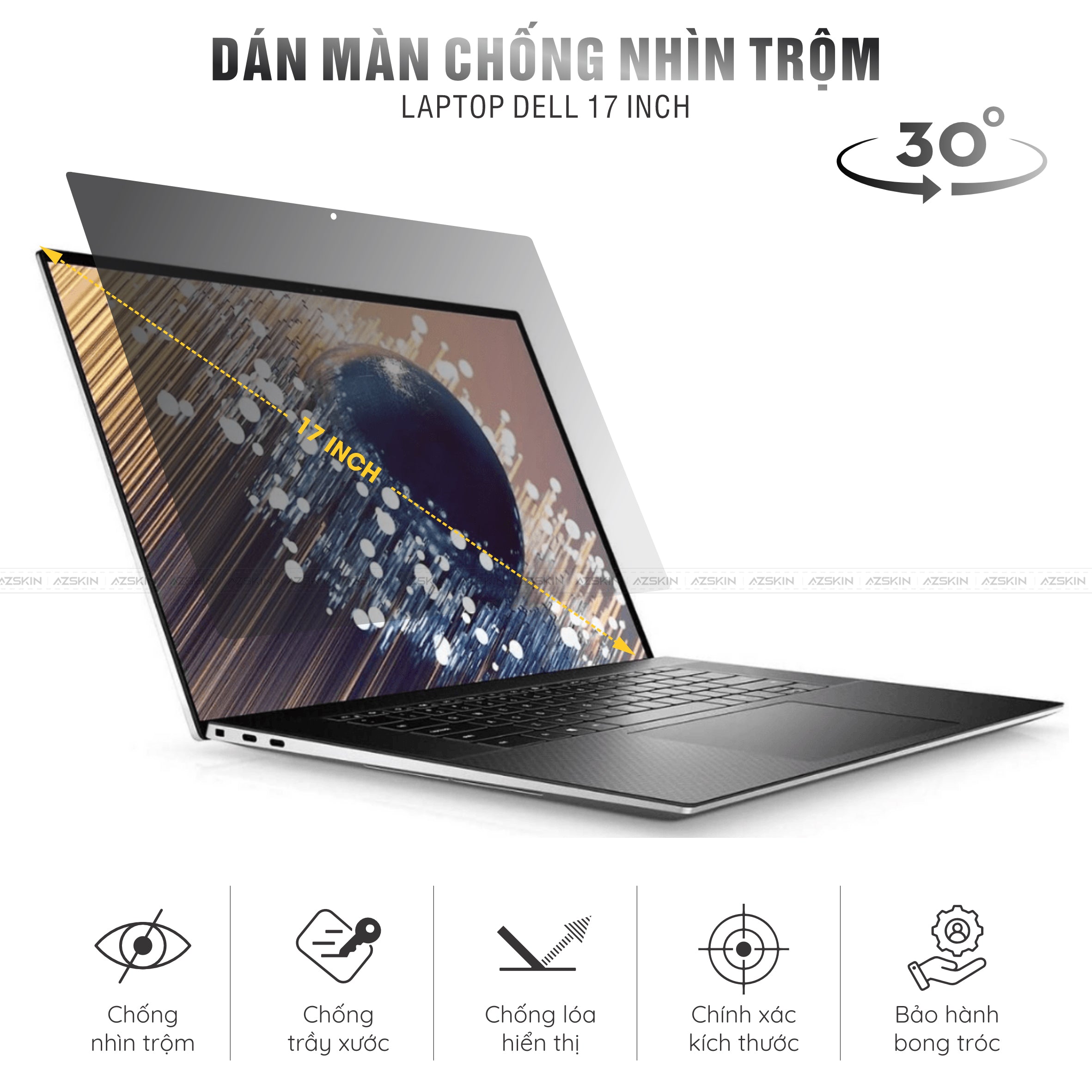 Miếng Dán Chống Nhìn Trộm Laptop Dell