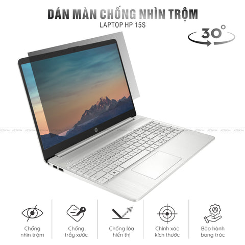 Miếng Dán Chống Nhìn Trộm Laptop HP 15s