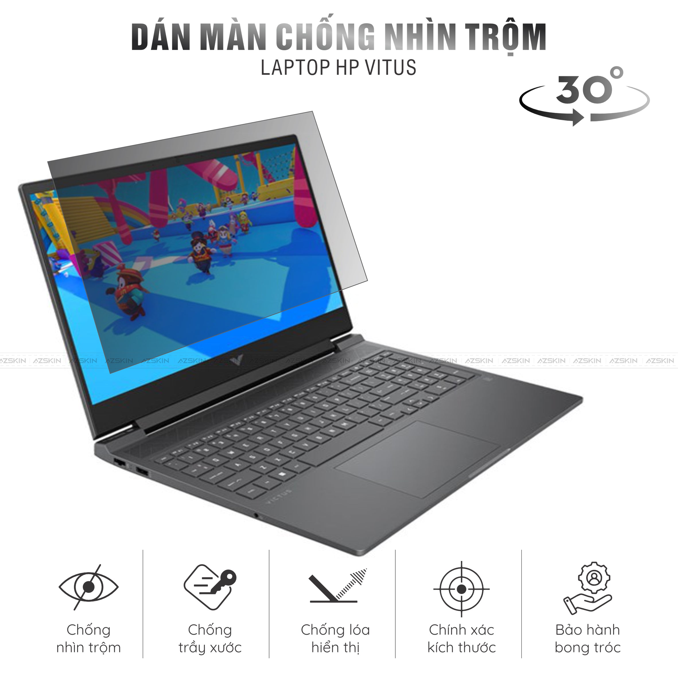 Miếng Dán Chống Nhìn Trộm Laptop HP VICTUS