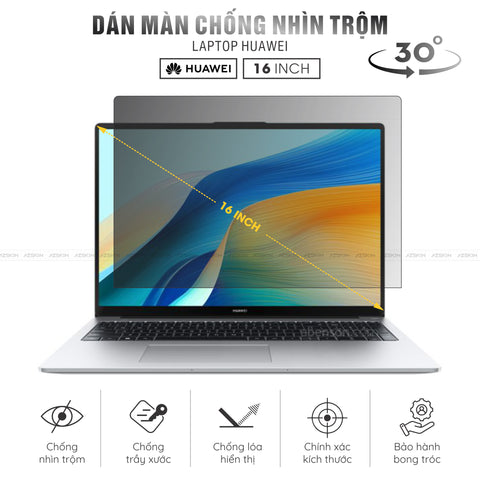 Miếng Dán Chống Nhìn Trộm Laptop Huawei Matebook 16 inch