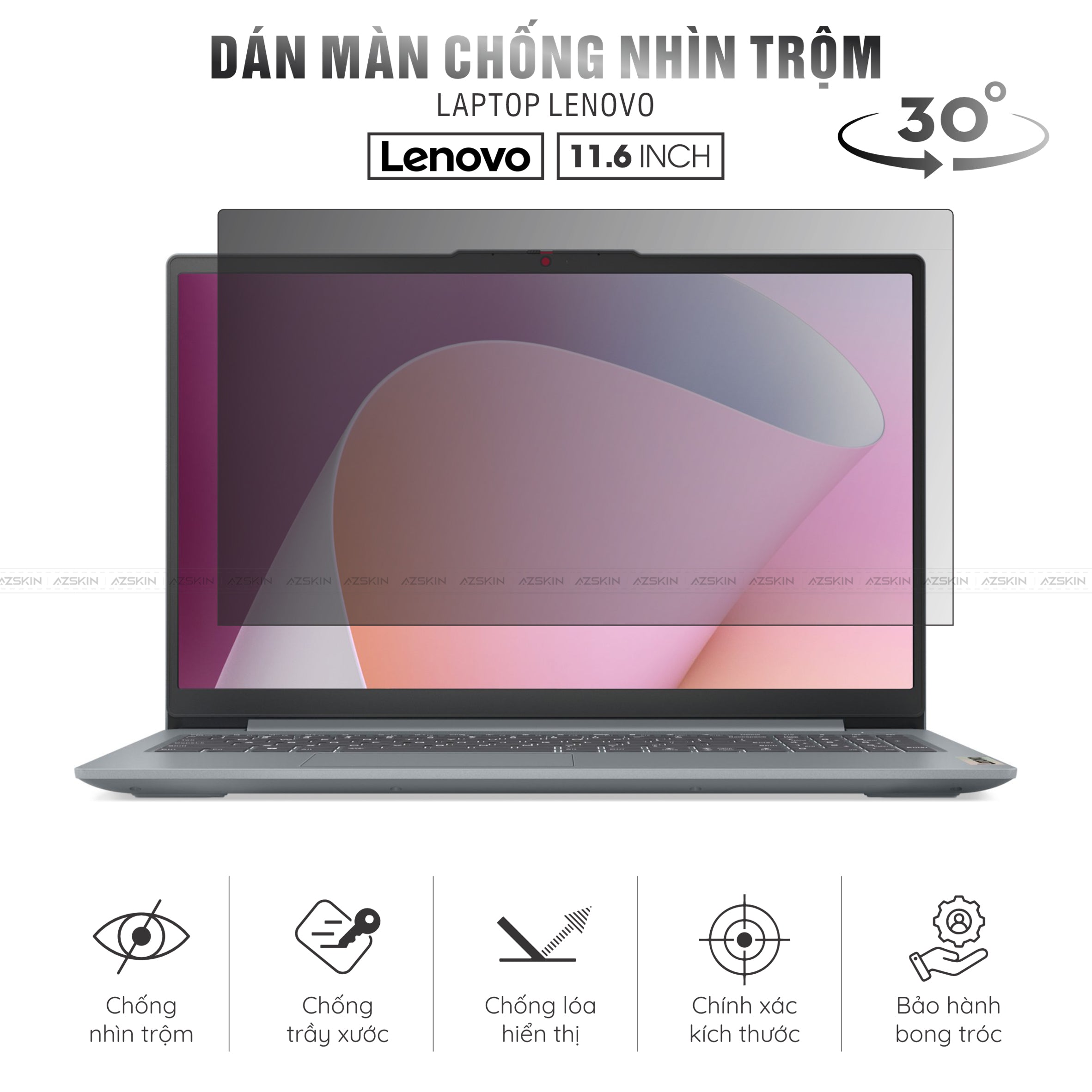 Miếng Dán Chống Nhìn Trộm Laptop Lenovo 11.6 inch