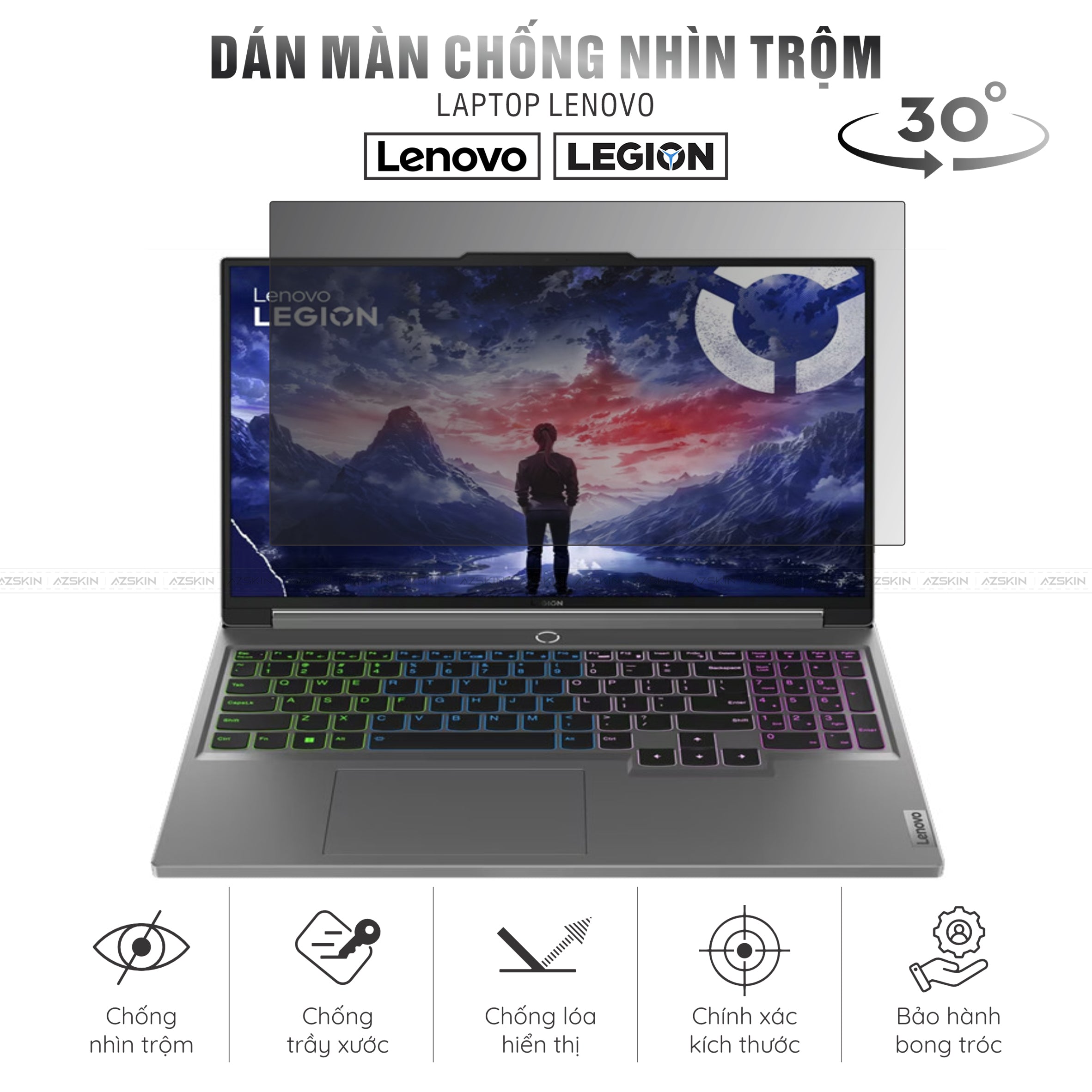 Miếng Dán Chống Nhìn Trộm Laptop Lenovo Legion Series
