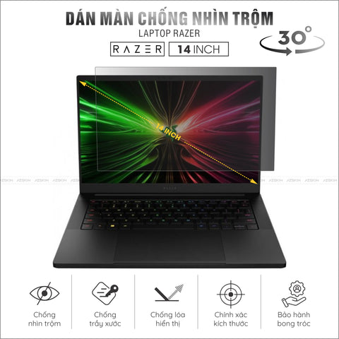 Miếng Dán Chống Nhìn Trộm Laptop Razer 14 inch