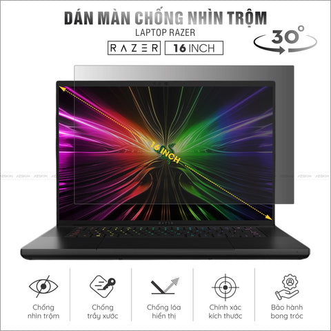 Miếng Dán Chống Nhìn Trộm Laptop Razer 16 inch