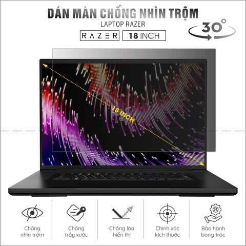 Miếng Dán Chống Nhìn Trộm Laptop Razer 18 inch
