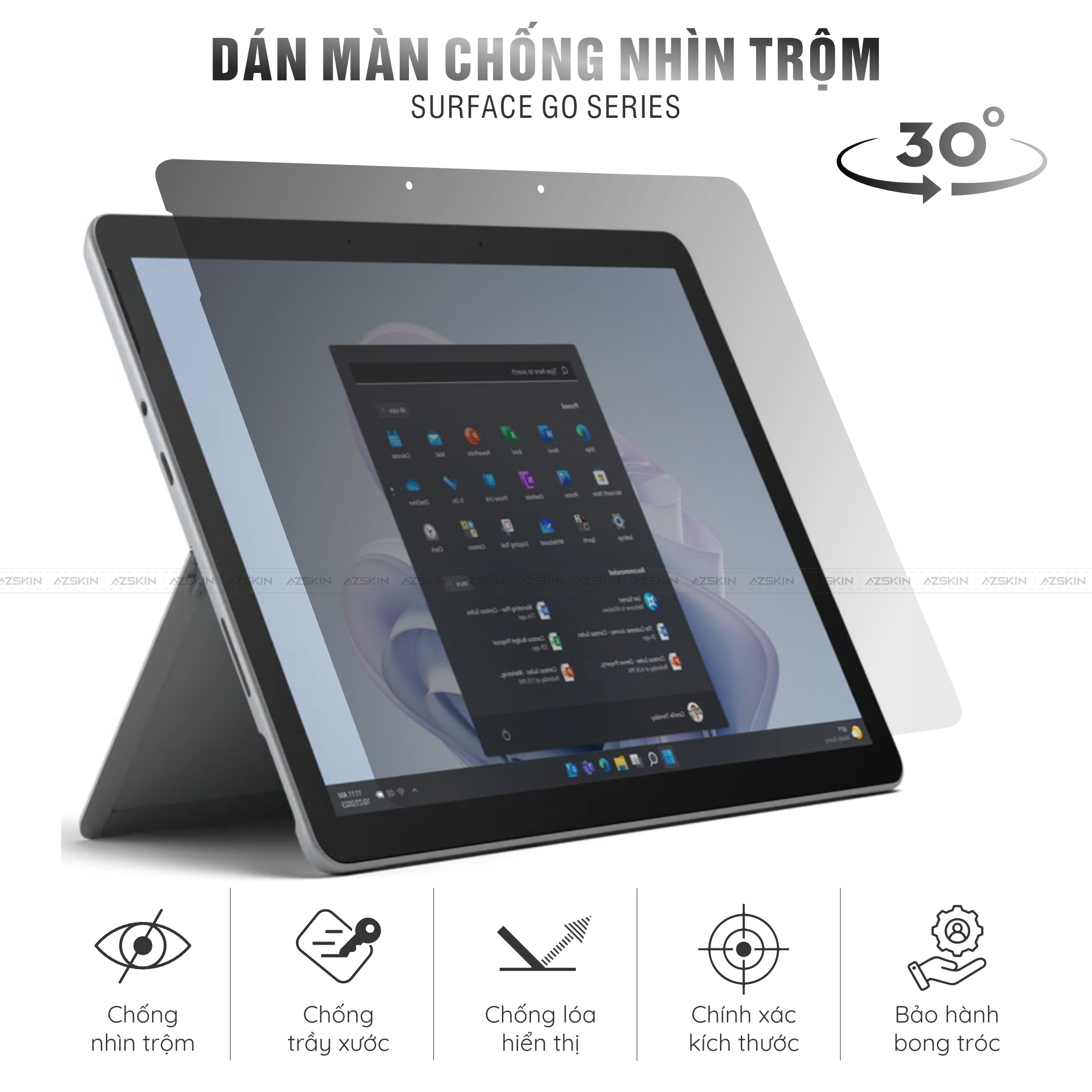 Miếng Dán Chống Nhìn Trộm Laptop Surface Go Series