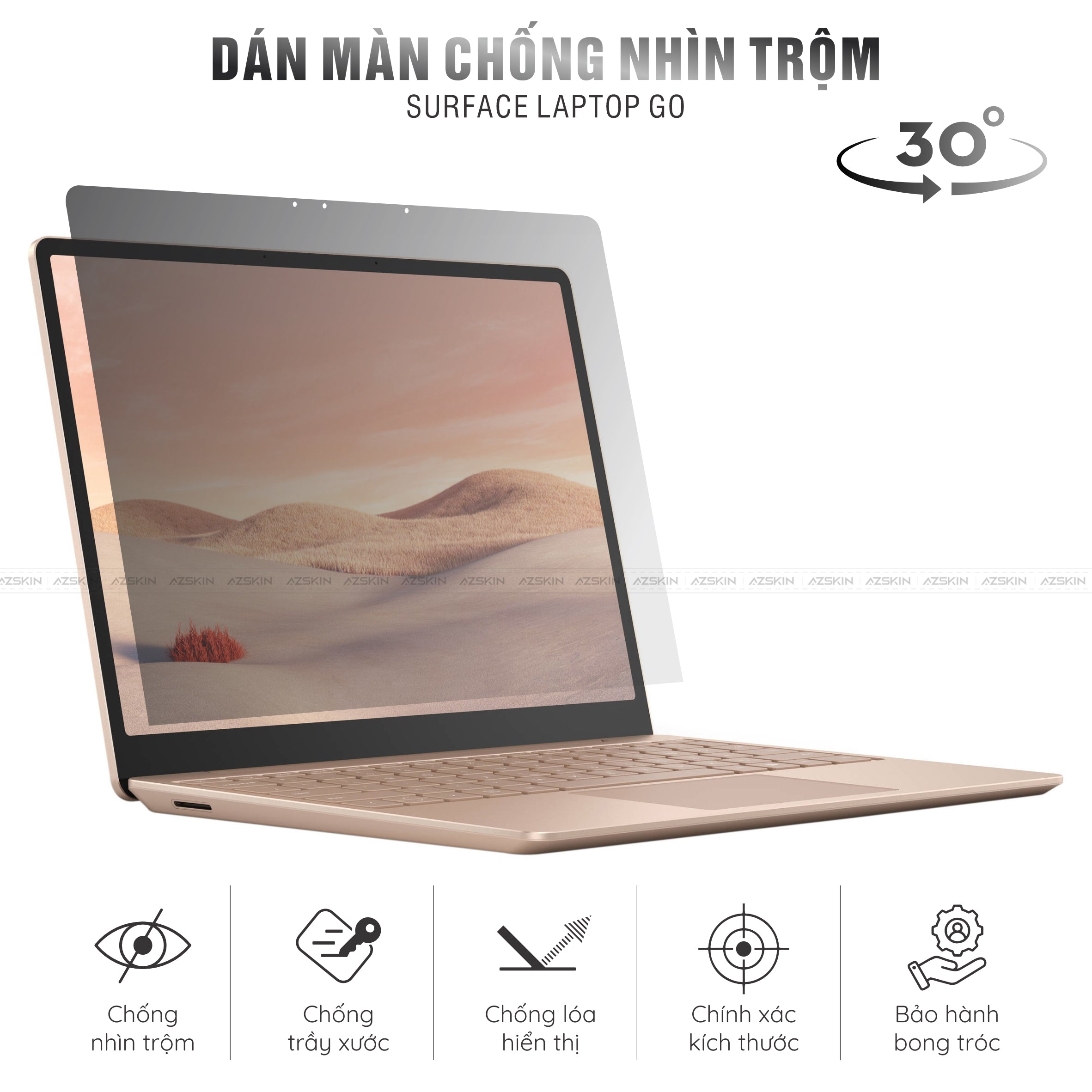 Miếng Dán Chống Nhìn Trộm Surface Laptop Go