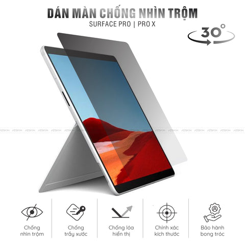 Miếng Dán Chống Nhìn Trộm Laptop Surface Pro | Pro X