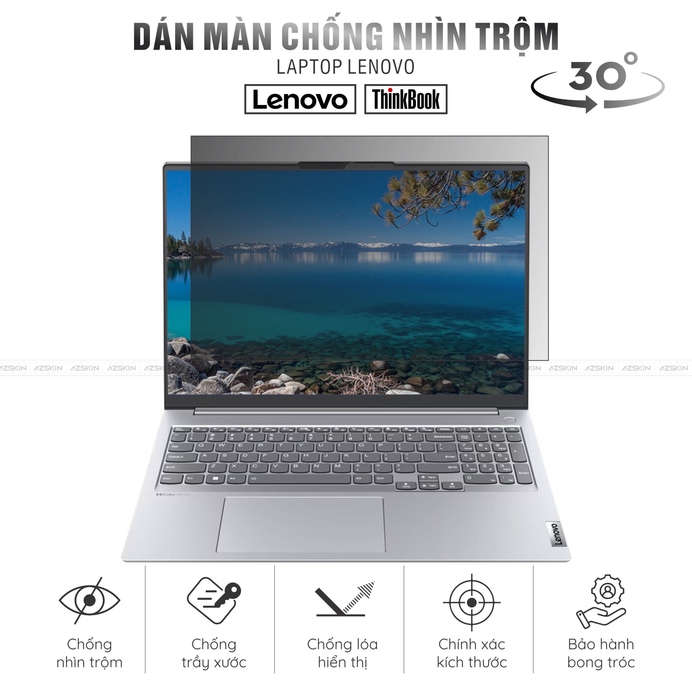 Miếng Dán Chống Nhìn Trộm Laptop Lenovo ThinkBook Series